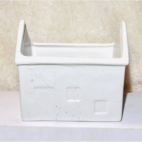 3pc Target Ceramic House Planters Cottage Farmhouse  Houses White New - Picture 6 of 8
